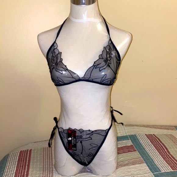 Free Size “Lady Night” sexy set ,see through lingerie set - Picture 2 of 5